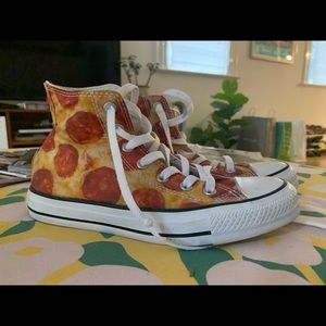 Pizza Converse Sneakers Size 7